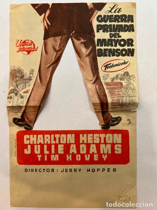 Cine: PROGRAMA DE CINE. LA GUERRA PRIVADA DEL MAYOR BENSON. CON PUBLICIDAD. - Foto 1