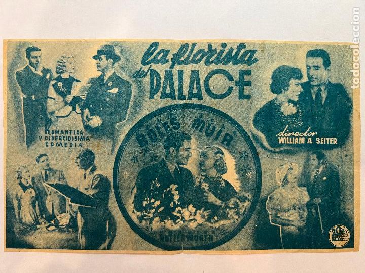 Cine: PROGRAMA DE CINE. LA FLORISTA DEL PALACE. CON PUBLICIDAD. - Foto 2