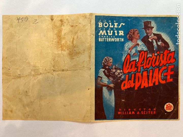 Cine: PROGRAMA DE CINE. LA FLORISTA DEL PALACE. CON PUBLICIDAD. - Foto 1