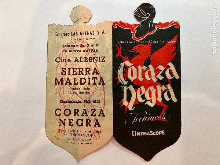 Cine: PROGRAMA DE CINE. CORAZA NEGRA. CON PUBLICIDAD. - Foto 3
