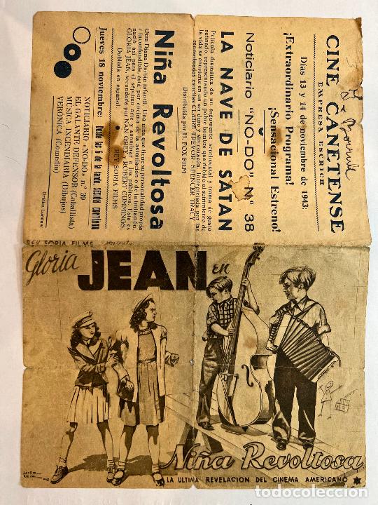 Cine: PROGRAMA DE CINE. NI&Ntilde;A REVOLTOSA. CON PUBLICIDAD. - Foto 1