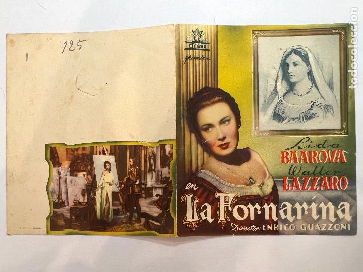 Cine: PROGRAMA DE CINE. LA FORNARINA. SIN PUBLICIDAD. - Foto 1