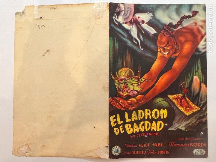 Cine: PROGRAMA DE CINE. EL LADRON DE BAGDAD. SIN PUBLICIDAD. - Foto 1