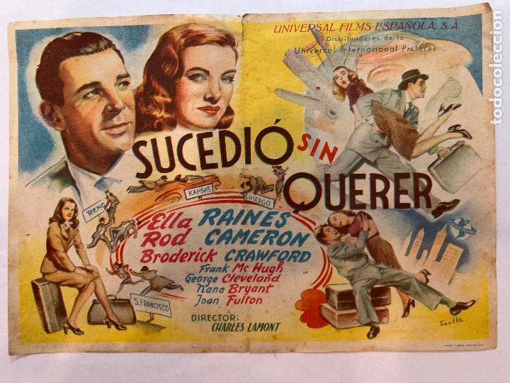 Cine: PROGRAMA DE CINE. SUCEDI&Oacute; SIN QUERER. SIN PUBLICIDAD. - Foto 1