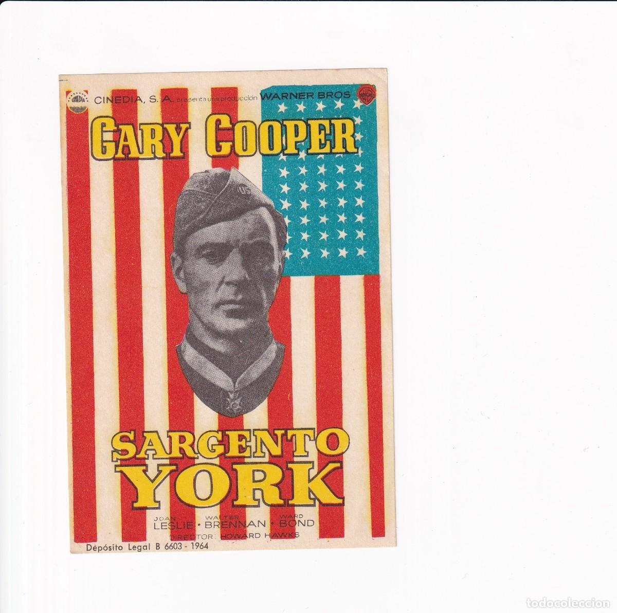Cine: SARGENTO YORK .- GARY COOPER - Foto 1