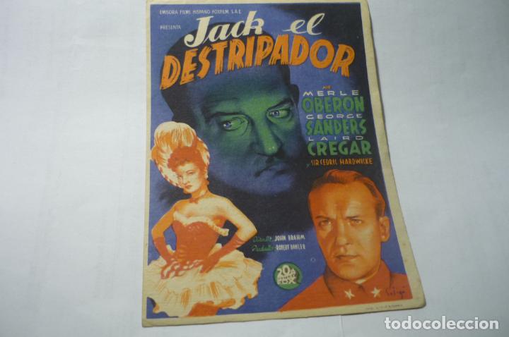 Cine: programa jack el destripador merle oberon publicidad cine t.chapi - Foto 1