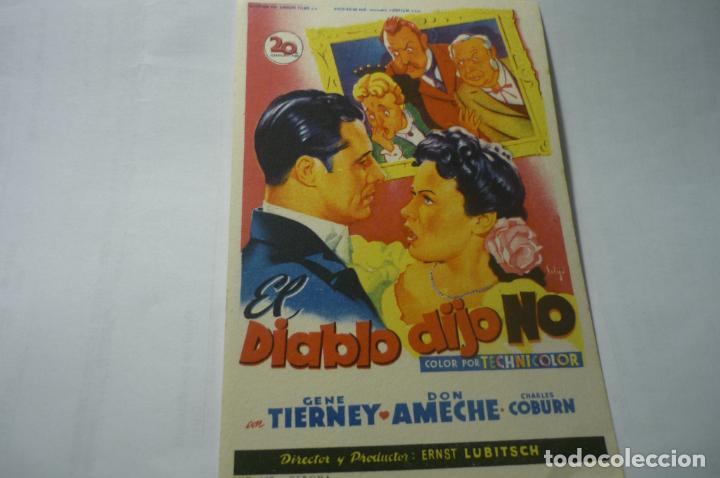 Cine: programa el diablo dijo no .- gene tierney publicidad - Foto 1