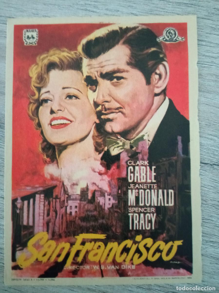  Flyers Publicitaires de films Anciens: SAN FRANCISCO, JEANETTE MACDONALD, CLARK GABLE