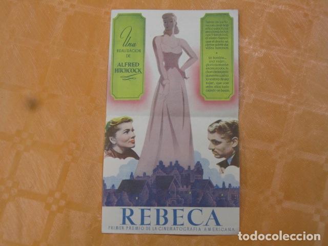Cine: FOLLETO DE MANO - REBECA - Foto 2
