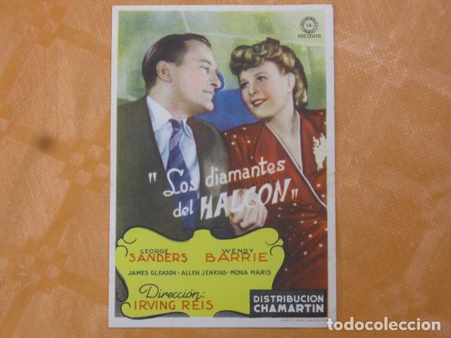 Cine: FOLLETO DE MANO - LOS DIAMANTES DEL HALCON - Foto 1