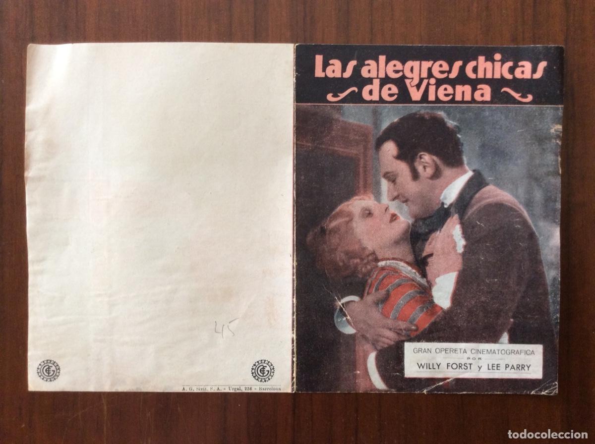 Cine: PROGRAMA DOBLE SIN CINE IMPRESO LAS ALEGRES CHICAS DE VIENA WILLY FORST LEE PARRY - Foto 1