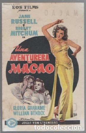 Cine: PROGRAMA DE CINE. UNA AVENTURA DE MACAO PC-6958 - Foto 1