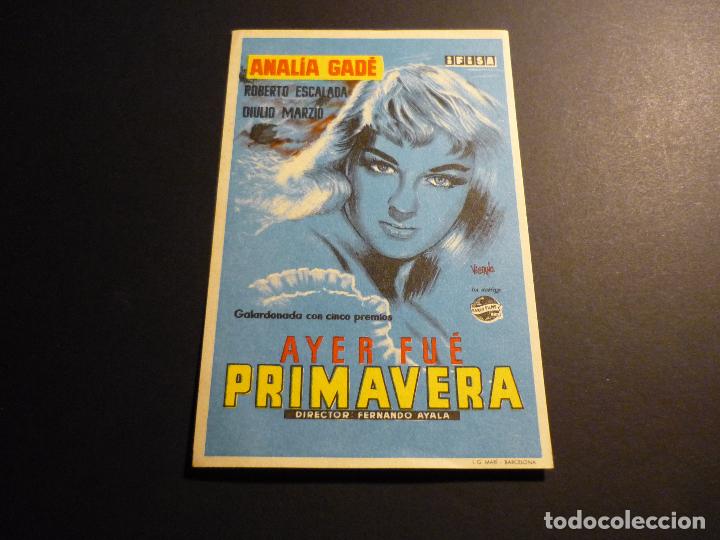 Cine: AYER FUE PRIMAVERA PROGRAMA DE CINE SIN PUBLICIDAD - Foto 1