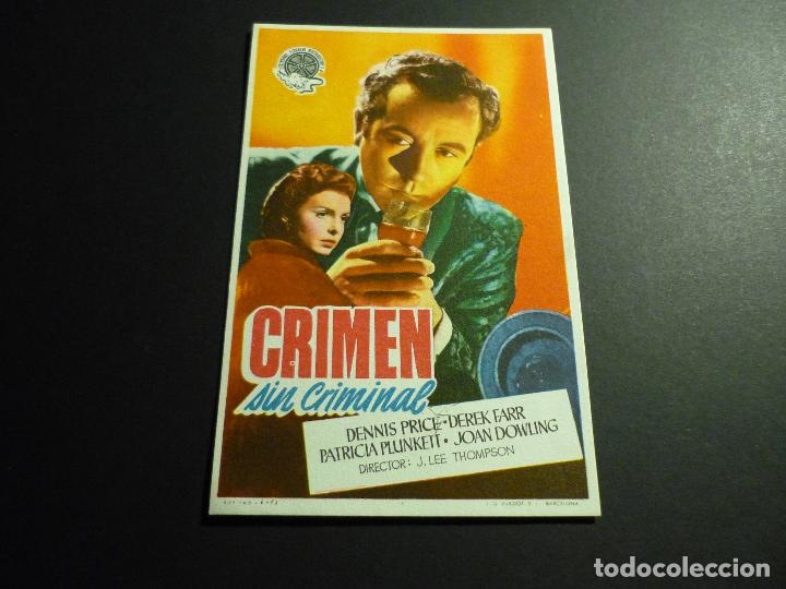 Cine: CRIMEN SIN CRIMINAL PROGRAMA DE CINE SIN PUBLICIDAD - Foto 1