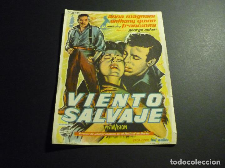 Cine: VIENTO SALVAJE PROGRAMA DE CINE SIN PUBLICIDAD - Foto 1