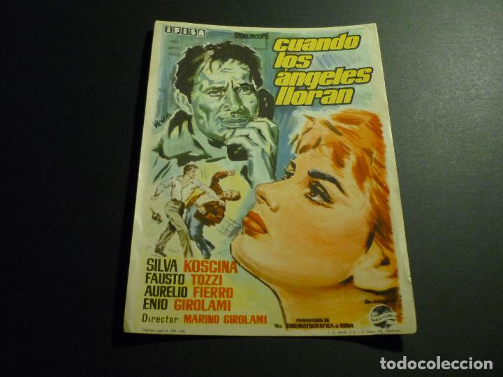 Cine: CUANDO LOS ANGELES LLORAN PROGRAMA DE CINE SIN PUBLICIDAD - Foto 1