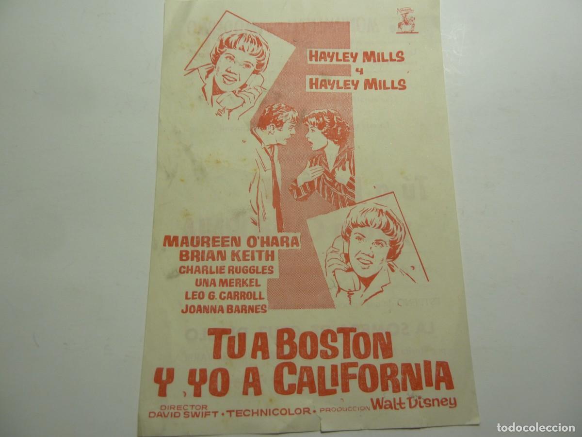 Cine: PROGRAMA LOCAL TU A BOSTON Y YO A CALIFORNIA - Foto 1