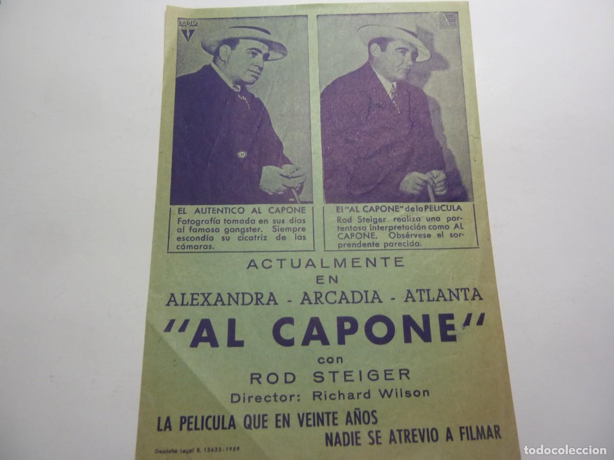 Cine: PROGRAMA LOCAL AL CAPONE 1959 - Foto 1