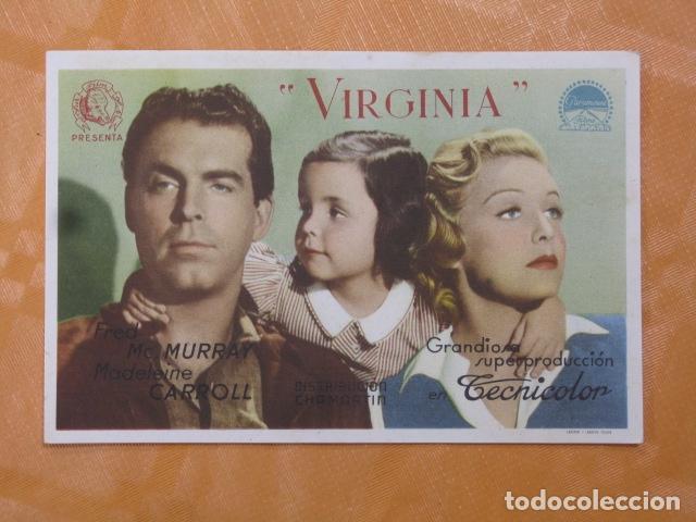 Cine: FOLLETO DE MANO - VIRGINIA - Foto 1