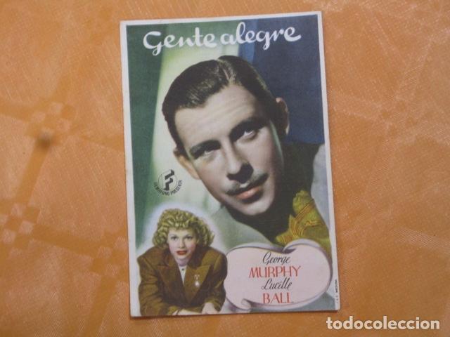 Cine: FOLLETO DE MANO - GENTE ALEGRE - Foto 1