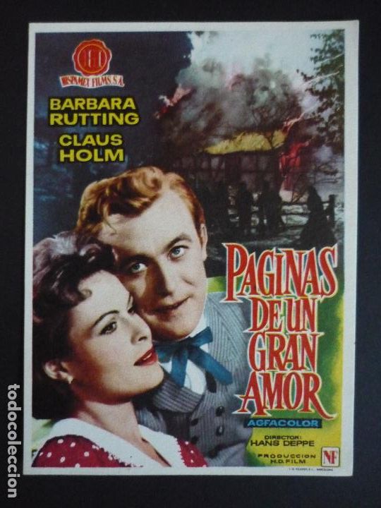 Cine: PAGINAS DE UN GRAN AMOR PROGRAMA DE CINE SIN PUBLICIDAD - Foto 1