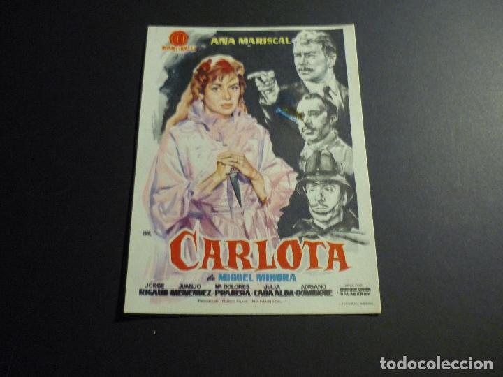 Cine: CARLOTA PROGRAMA DE CINE SIN PUBLICIDAD