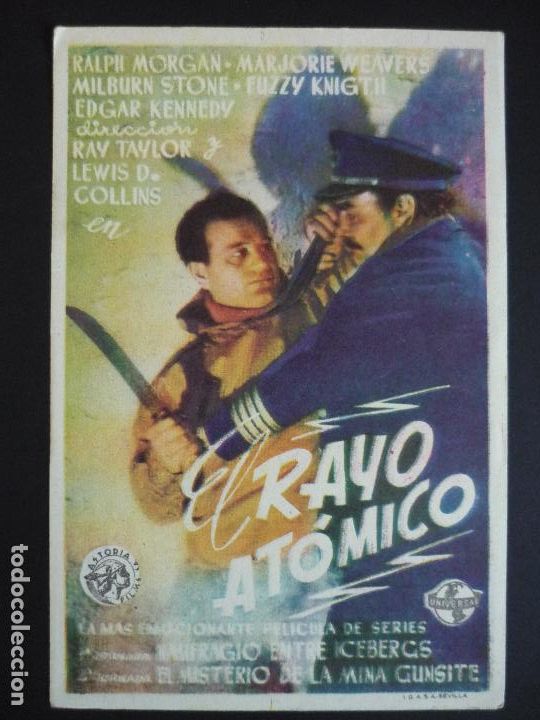 Cine: E.L RAYO ATOMICO PROGRAMA DE CINE SIN PUBLICIDAD - Foto 1