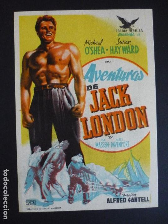 Cine: AVENTURAS DE JACK LONDON PROGRAMA DE CINE SIN PUBLICIDAD - Foto 1
