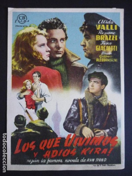 Cine: LOS QUE VIVIMOS Y ADIOS KIRA PROGRAMA DE CINE SIN PUBLICIDAD - Foto 1