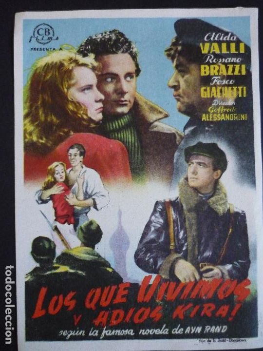 Cine: LOS QUE VIVIMOS Y ADIOS KIRA PROGRAMA DE CINE SIN PUBLICIDAD - Foto 1