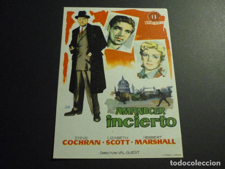 Cine: AMANECER INCIERTO PROGRAMA DE CINE SIN PUBLICIDAD - Foto 1