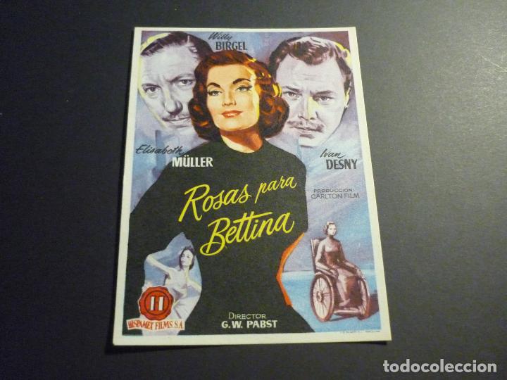 Cine: ROSAS PARA BETTINA PROGRAMA DE CINE SIN PUBLICIDAD - Foto 1