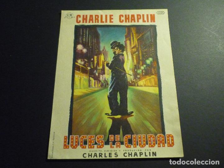 Cine: LUCES DE LA CIUDAD PROGRAMA DE CINE SIN PUBLICIDAD - Foto 1