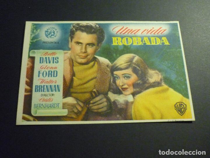 Cine: UNA VIDA ROBADA PROGRAMA DE CINE SIN PUBLICIDAD - Foto 1