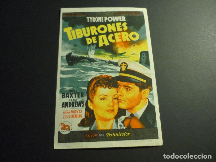 Cine: TIBURONES DE ACERO PROGRAMA DE CINE SIN PUBLICIDAD - Foto 1