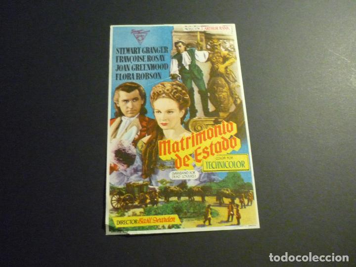 Cine: MATRIMONIO DE ESTADO PROGRAMA DE CINE SIN PUBLICIDAD - Foto 1