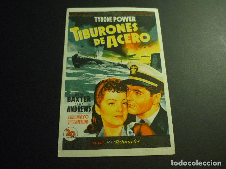 Cine: TIBURONES DE ACERO PROGRAMA DE CINE SIN PUBLICIDAD - Foto 1