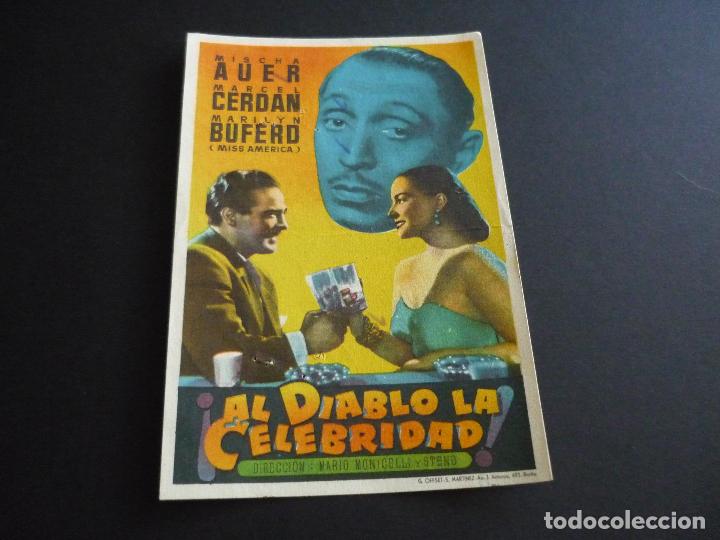 Cine: AL DIABLO LA CELEBRIDAD PROGRAMA DE CINE SIN PUBLICIDAD - Foto 1