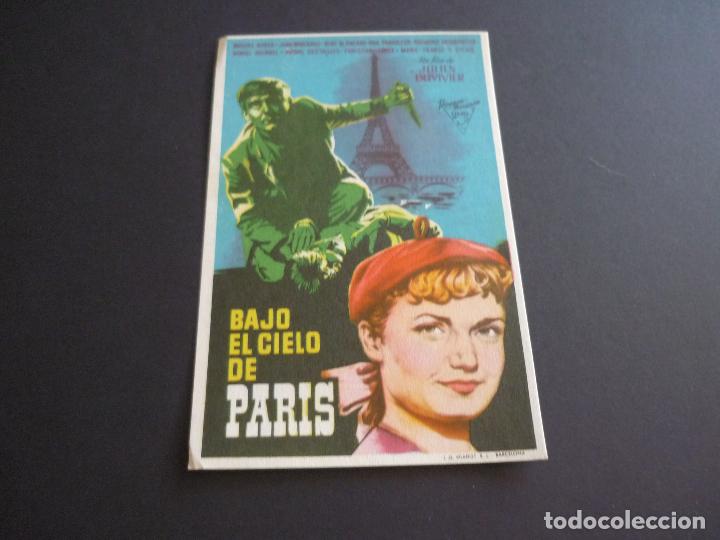 Cine: BAJO EL CIELO DE PARIS PROGRAMA DE CINE SIN PUBLICIDAD - Foto 1