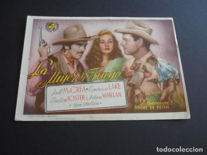 Cine: LA MUJER DE FUEGO PROGRAMA DE CINE SIN PUBLICIDAD - Foto 1