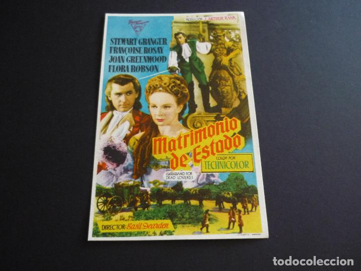 Cine: MATRIMONIO DE ESTADO PROGRAMA DE CINE SIN PUBLICIDAD - Foto 1