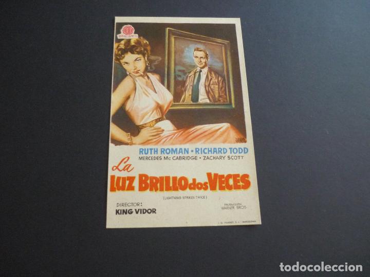 Cine: LA LUZ BRILLO DOS VECES PROGRAMA DE CINE SIN PUBLICIDAD - Foto 1