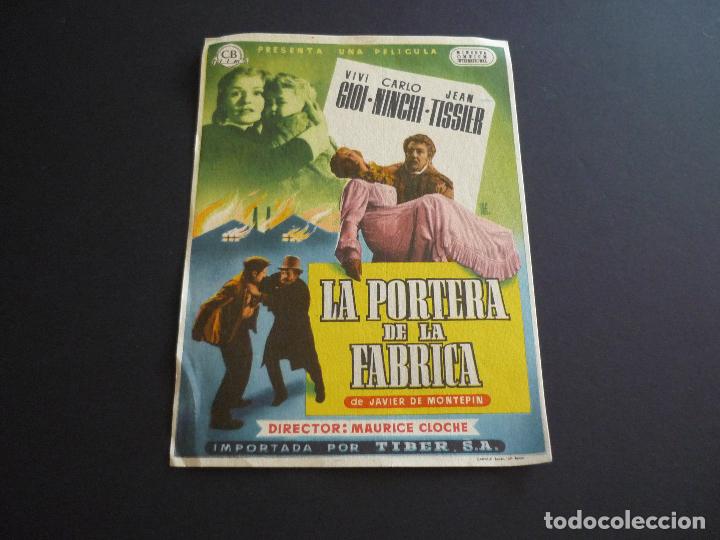 Cine: LA PORTERA DE LA FABRICA PROGRAMA DE CINE SIN PUBLICIDAD - Foto 1