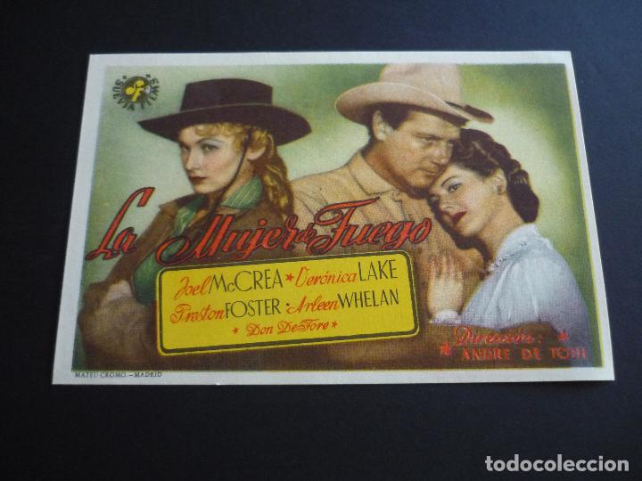 Cine: LA MUJER DE FUEGO PROGRAMA DE CINE SIN PUBLICIDAD - Foto 1