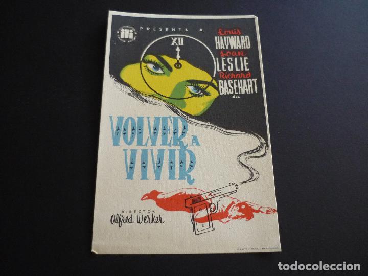 Cine: VOLVER A VIVIR PROGRAMA DE CINE SIN PUBLICIDAD - Foto 1