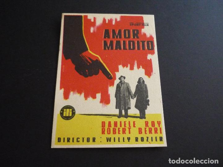 Cine: AMOR MALDITO PROGRAMA DE CINE SIN PUBLICIDAD - Foto 1