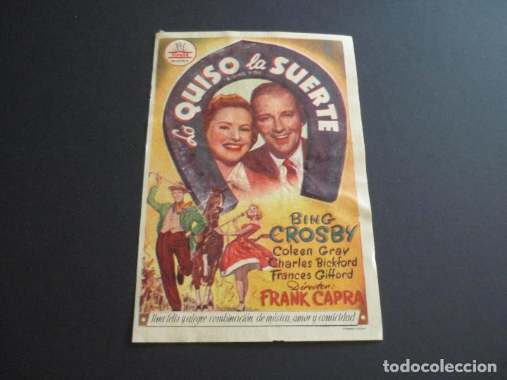 Cine: LO QUISO LA SUERTE PROGRAMA DE CINE SIN PUBLICIDAD - Foto 1