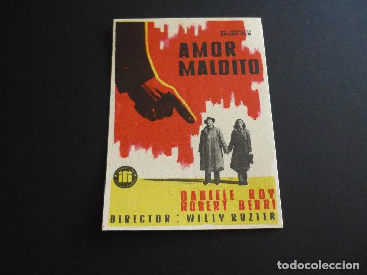 Cine: AMOR MALDITO PROGRAMA DE CINE SIN PUBLICIDAD - Foto 1