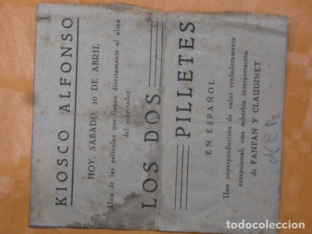 Cine: FOLLETO DE MANO - LOS DOS PILLETES - Foto 2