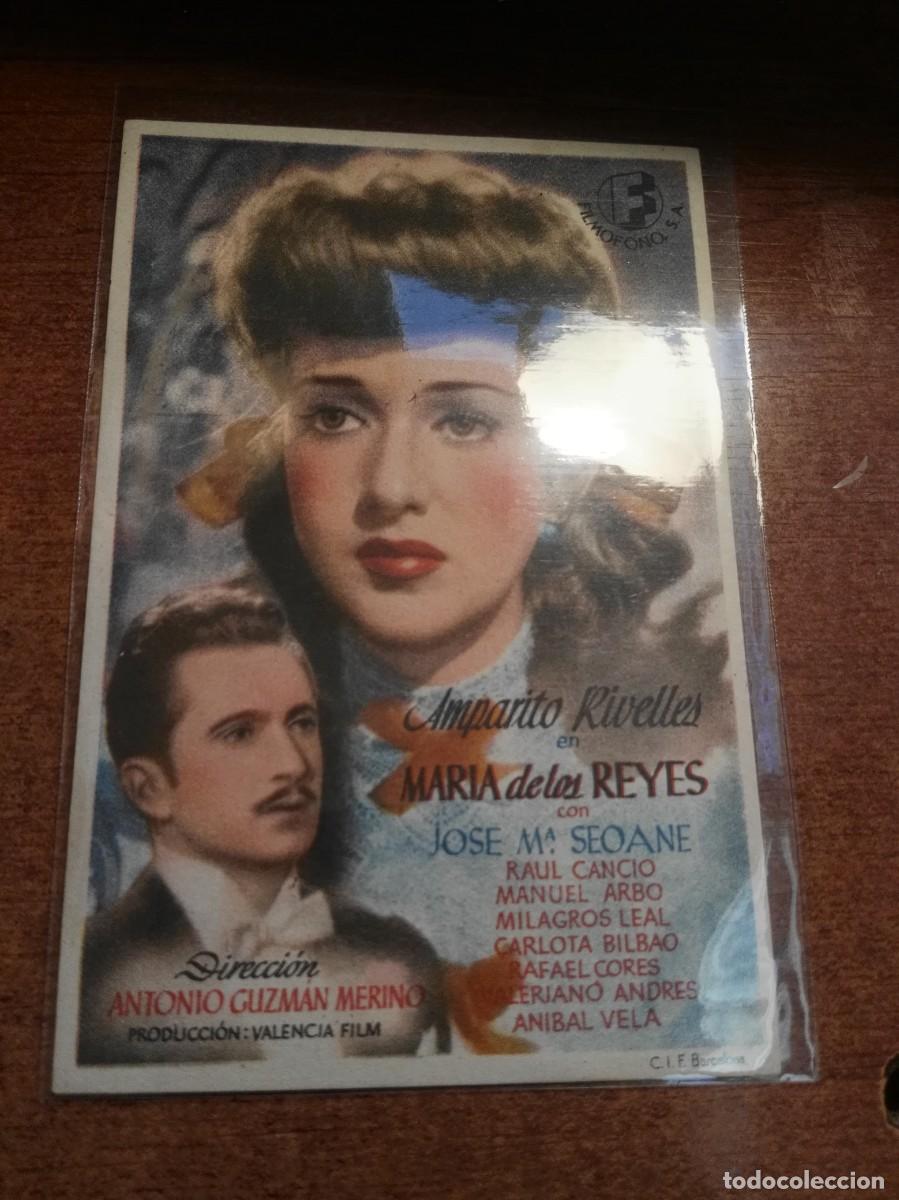 Cine: PROGRAMA O FOLLETO DE MANO DE CINE mar&iacute;a de los reyes - Foto 1